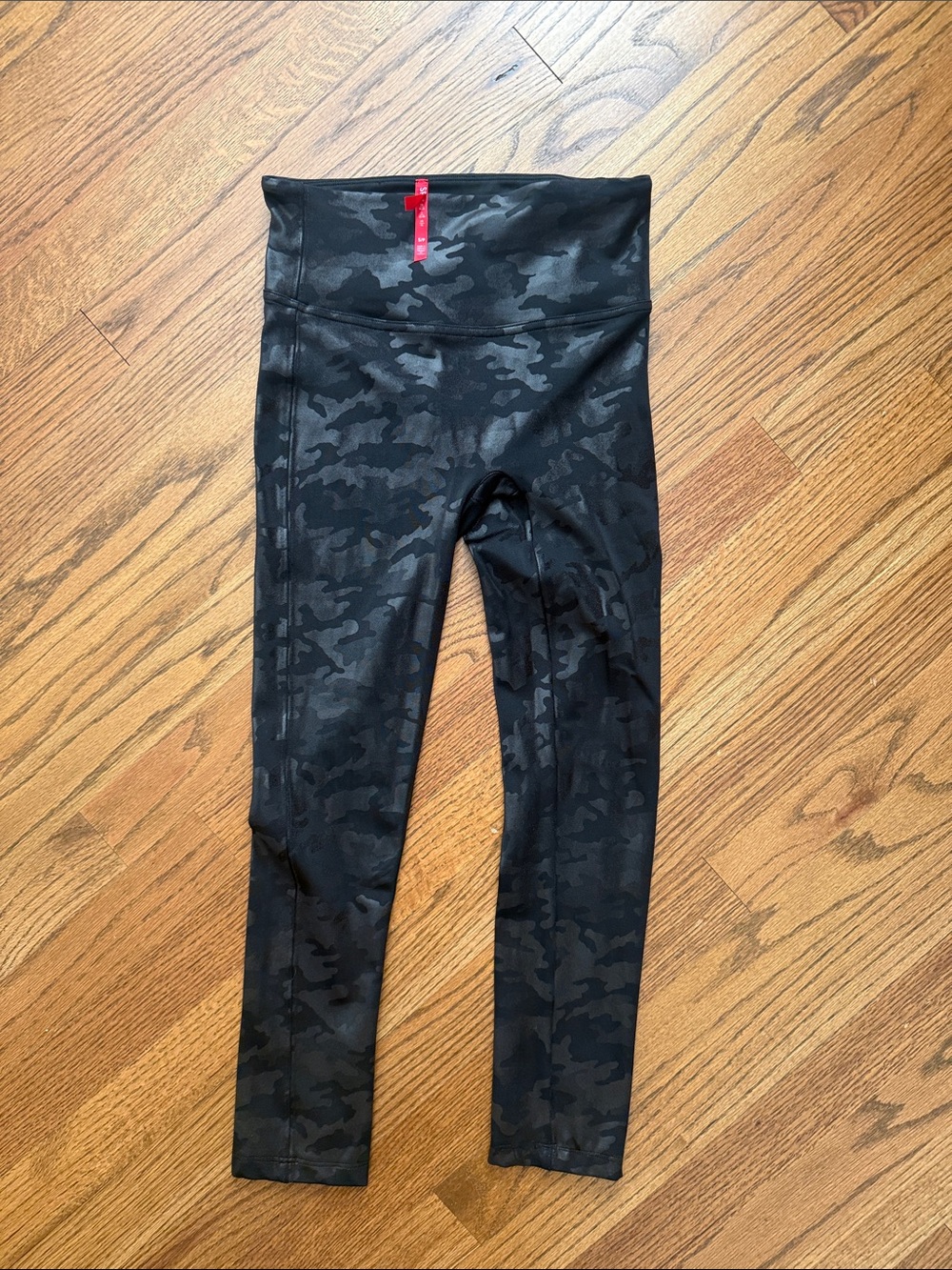 SPANX Black Camo High-Waist Leggings